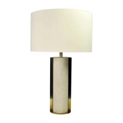 Lamp in stingray color antic white, brushed brass, …