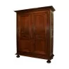 Armoire, buffet Louis XIV en bois de noyer massif mouluré, 1 - Moinat - Armoires