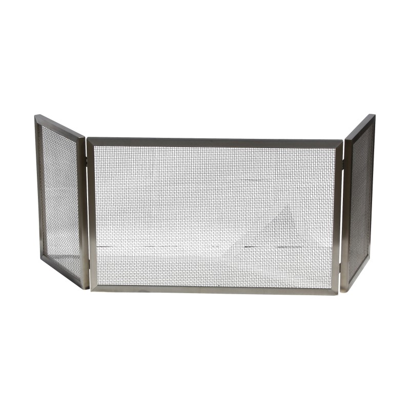 Brandwand aus Edelstahl mit 3 Rollläden. - Moinat - Kaminschirme Brandwand aus Edelstahl mit 3 Rollläden. - Moinat - Kaminschirme