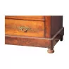 Louis-Philippe chest of drawers in burl walnut with gray marble top … - Moinat - Chests of drawers, Commodes, Chifonnier, Chest of 7 drawers