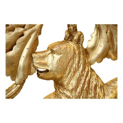 Paire de fauteuils de Brienz en bois entièrement sculpté à la …