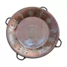 copper serving dish with 4 black iron handles, with … - Moinat - Decorating accessories