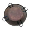 copper serving dish with 4 black iron handles, with … - Moinat - Decorating accessories