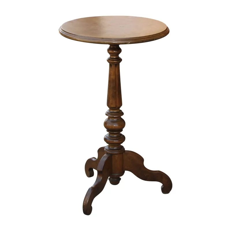 小圆桌,胡桃木染色山毛榉木三脚架。走向…… - Moinat - End tables, Bouillotte tables, 床头桌, Pedestal tables 小圆桌,胡桃木染色山毛榉木三脚架。走向…… - Moinat - End tables, Bouillotte tables, 床头桌, Pedestal tables
