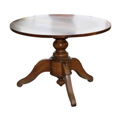 Table de salon Louis - Philippe Napoléon III en bois de noyer …