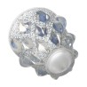 RAMPILLON model vase, in colorless pressed glass with a milky look… - Moinat - Boxes, Urns, Vases