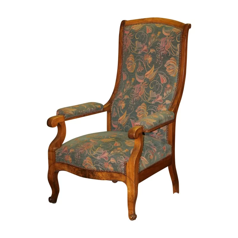 1 Fauteuil restauration style voltaire en bois de noyer, en bon … MOINAT