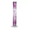 white glass vase covered with purple and engraved with water - … - Moinat - Boxes, Urns, Vases