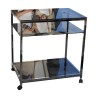 个带轮子的镀镍金属服务男孩，带 3 个托盘…… - Moinat - Serving tables