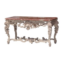 Console, game table, made with 4 sides on legs in