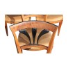 Ensemble de 4 chaises Directoire à palmettes avec assise … - Moinat - Chaises