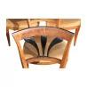 Set of 4 Directoire palmette chairs with seat … - Moinat - Chairs