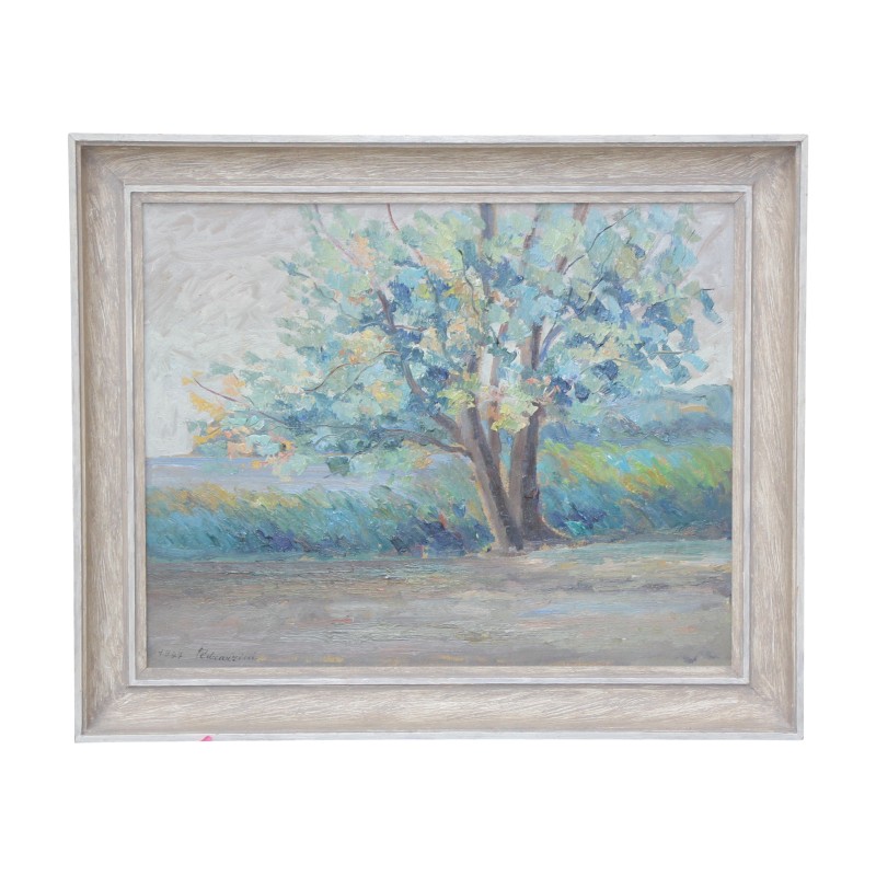 Oil painting on panel signed lower left Pedrazzini, and - Moinat - Painting - Landscape Oil painting on panel signed lower left Pedrazzini, and - Moinat - Painting - Landscape