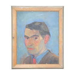 Oil painting on panel signed lower left Pedrazzini, and