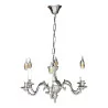 Nickel-plated bronze chandelier with 6 lights, electrification … - Moinat - Chandeliers, Ceiling lamps