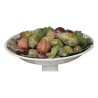 Assiette sur pied décorative en porcelaine "Barbotine" - Moinat - Porcelaine