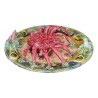 Earthenware plate from Barbotine “Crab”. 20th century - Moinat - Chinaware, Porcelain