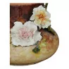 Pair of “Peonies” vases in slip earthenware. 20th … - Moinat - Decorating accessories