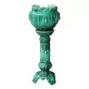 Planter and its column in green slip - Moinat - The Sound of Colours