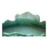 Cache pot et sa colonne en barbotine coloris vert - Moinat - Porcelaine