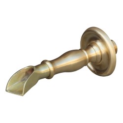pelette neck in satin gilded brass.