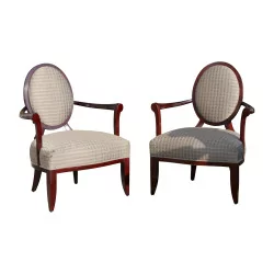 Pair of Donghia armchair, vintage. 1970 - 1980