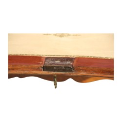 Bureau dos d âne Louis XV en bois de marqueterie, bois de rose