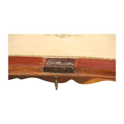 Bureau dos d âne Louis XV en bois de marqueterie, bois de rose
