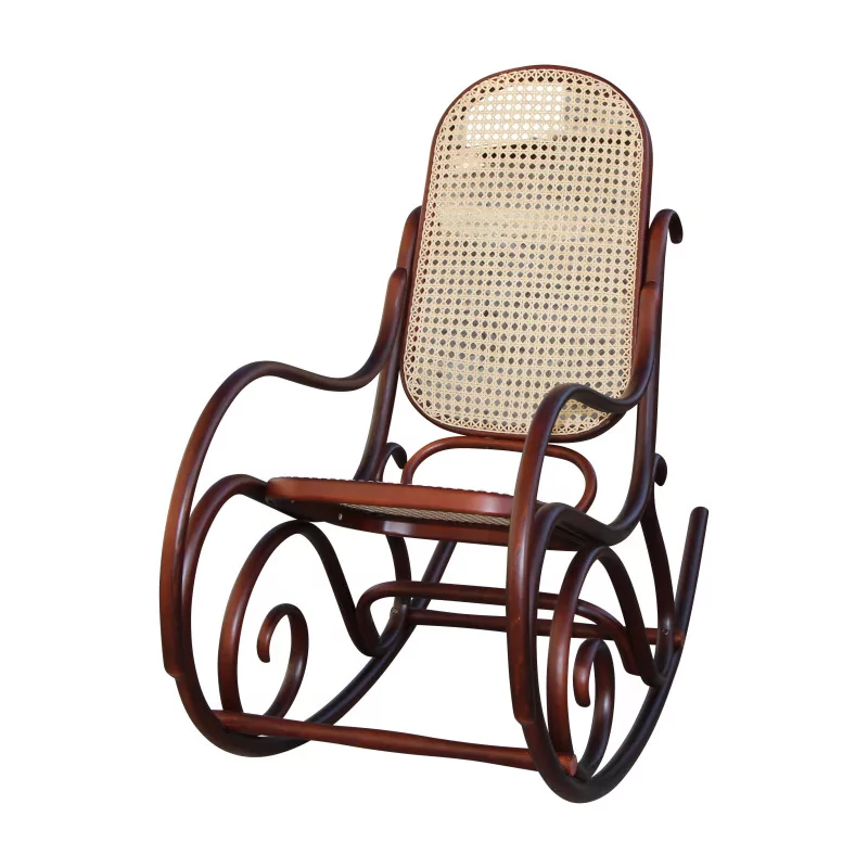 Rocking chair, chaise (fauteuil) à bascule, dans le goût de … - Moinat - Fauteuils