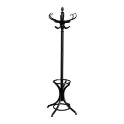 Coat rack in the style of Thonet, in stained beech wood …