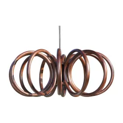 Ring suspension in the style of Thonet, in beech wood …