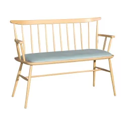 bench model LOVESEAT, 2 places in beech wood …