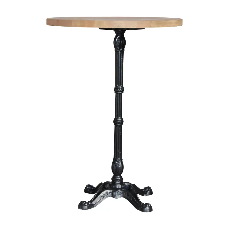 Высокий барный стол в стиле бистро, с круглой столешницей из бука и - Moinat - Обеденные столы