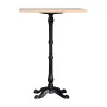 bistro-style high bar table with square top in beech and … - Moinat - Dining tables