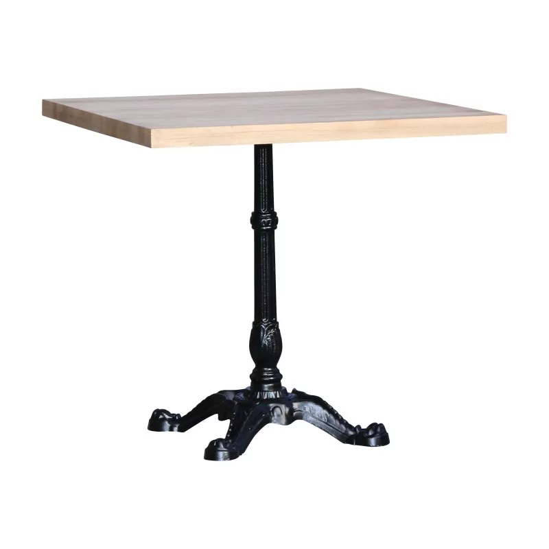 小酒馆风格的桌子，方形桌面为山毛榉木，桌腿为…… - Moinat - 餐桌