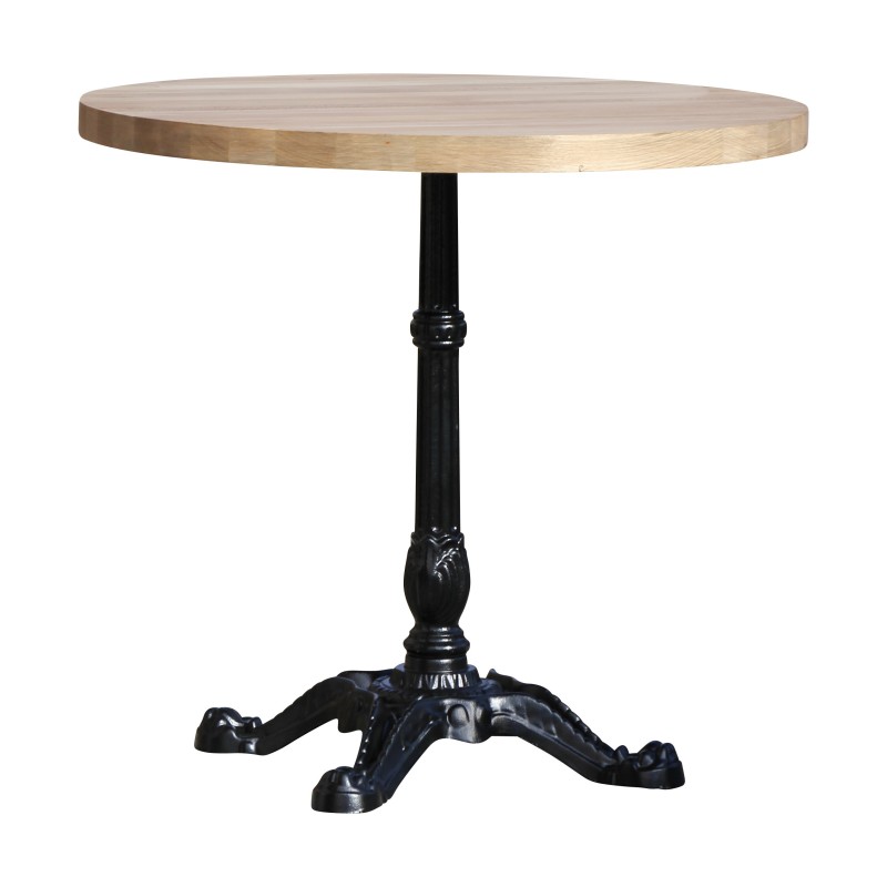 Bistro-style table with round beech top and … - Moinat - Dining tables Bistro-style table with round beech top and … - Moinat - Dining tables