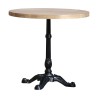 Bistro-style table with round beech top and … - Moinat - Dining tables