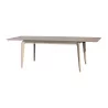 Arcos model dining room table in bis beech with 2 … - Moinat - Dining tables