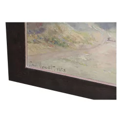 Картина маслом на холсте «Лодка на озере» в сторону Ла Белотта в …