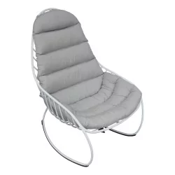 Fauteuil à bascule de jardin modèle FOLIA de la collection