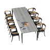 张来自 Royal Botania 系列的 U-nite 模型花园桌…… - Moinat - Tables
