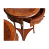 Pair of Louis XV style tripod bedside tables in … - Moinat - End tables, Bouillotte tables, Bedside tables, Pedestal tables
