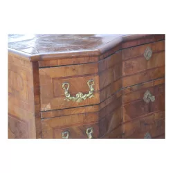 Louis XIV chest of drawers in crossbow, 3 drawers and 1 key, completely …