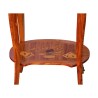 Paar Beistelltische aus eingelegtem Holz mit 1 Schublade und … - Moinat - Sockeltische, Gueridons