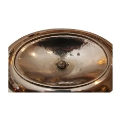 Paire de bougeoirs en argent entièrement restaurés. 19ème