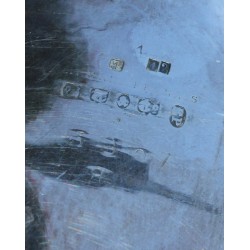 套银质茶具，包括 1 个茶壶和一个糖罐……