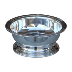 Empty pocket (basket - dish) in silver. 20th century
