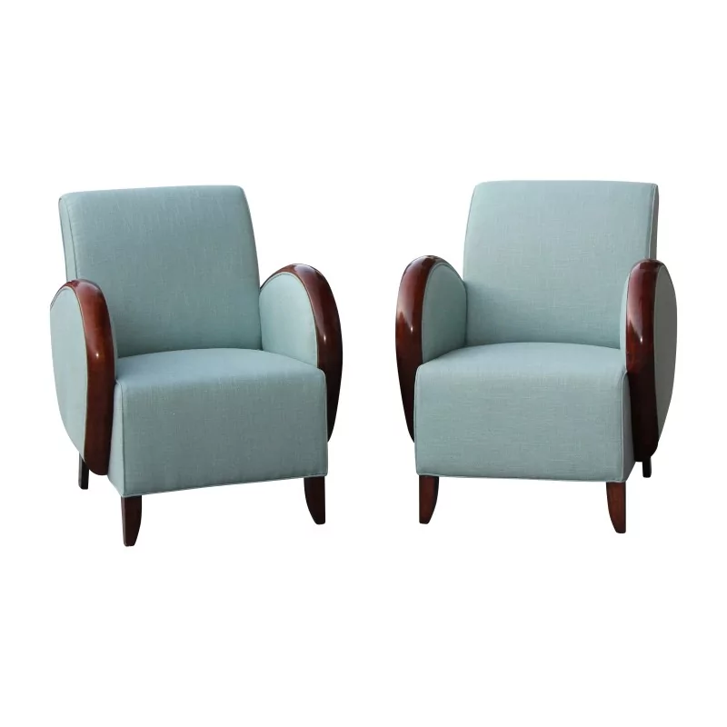Paire de fauteuils Club Art-déco modèle des années 20 … - Moinat - Fauteuils