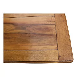 Table de salle à manger rectangulaire en bois de chêne et
