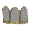 Louis XV firewall in embossed brass, with 3 shutters Around 1870, … - Moinat - Fire screens